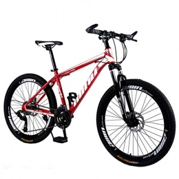 KUKU Bicicleta KUKU Bicicleta De Montaña De Acero con Alto Contenido De Carbono De 26 Pulgadas, Bicicleta De Montaña para Adultos De 24 Velocidades, Adecuada para Entusiastas De Los Deportes Y El Ciclismo, Rojo
