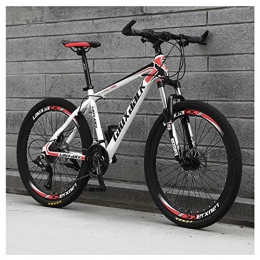 KXDLR Bicicletas de montaña KXDLR Frenos De Disco para Hombre MTB, 26 Pulgadas Bicicleta De Adulto 21 De Velocidad para Bicicleta, Blanco