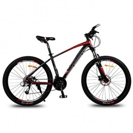 LDDLDG Bicicletas de montaña LDDLDG - Bicicleta de montaña (26", 30 velocidades, unisex, con marco de aleación de aluminio, suspensión delantera, freno de disco doble (color: rojo)