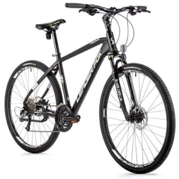 Leader Fox Bicicletas de montaña Leader Fox Toscana - Bicicleta de cross (28", altura de 57 cm), color negro
