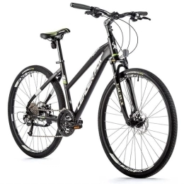 Leader Fox  Leader Fox Toscana Lady Shimano - Bicicleta de cross (28 pulgadas, disco de 27 velocidades, 51 cm), color negro