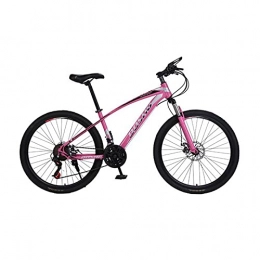 LIUXR Bicicleta LIUXR Bicicletas de Montaña 26 Pulgadas, 21 Velocidad Bicicleta de Montaña de Fat Tire para Adultos, Marco de Acero de Alto Carbono Doble Suspensión Completa Doble Freno de Disco, Pink