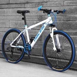 LJLYL Bicicleta LJLYL Bicicleta de montaña para Adultos, Ruedas de aleacin de Aluminio, Bicicleta de MTB con Cuadro de Acero de Alto Carbono con Freno de Doble Disco, E, 24 Inch 27 Speed