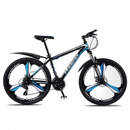 MENG Bicicleta MENG Bicicleta de Montaña 24 Velocidad Dual Disco Freno 26 Ruedas Suspensión Tenedor Bicicleta de Montaña con Mde Acero de Alto Carbono / Azul / 24 Velocidades