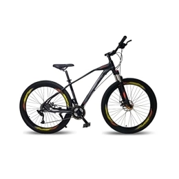  Bicicletas de montaña Mens Bicycle Bicycle Mountain Bike Road Bike 30-Speed Aluminum Alloy Frame Variable Speed Double Disc Brake Bike (Color : 24-Black Green) (24 Black Orange)