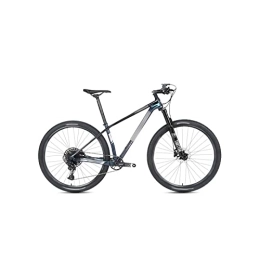  Bicicletas de montaña Mens Bicycle Carbon Mountain Bike Bike (Color : Silver) (Blue)