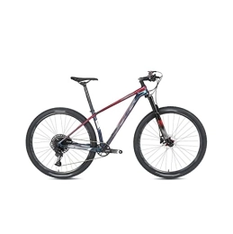  Bicicletas de montaña Mens Bicycle Carbon Mountain Bike Bike (Color : Silver) (Red)