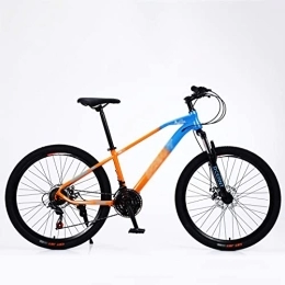   Mens Bicycle Mountain Bike Adult Variable Damping Students Cycling Snow Bicycle (Color : Multi-Colored) (Orange)