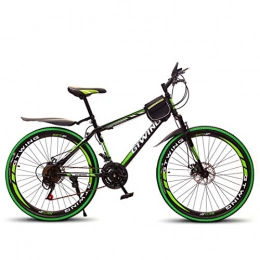MICAKO Bicicleta MICAKO Bicicleta Montaña 26'', 21 Velocidad, Freno de Disco, Full Suspension, Acero Carbono, Verde