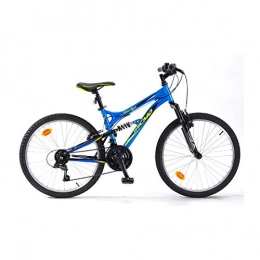 MICMO Bicicleta MICMO VTT Garon 24' Storm - Cadre acier tout suspendu - 10 / 14 ans - Bleu