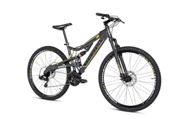 Moma Bikes  Moma Bikes Bicicleta Montaña Equinox5.0 29", Aluminio, SHIMANO 24v, Doble Freno Disco, Doble Suspensión (Varias Tallas)