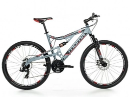 Moma Bikes Bicicletas de montaña Moma Bikes MTB Equinox Shimano Profesional - Bicicleta Montaa 27.5", Aluminio, Cambio TX-55 24 vel., Doble Freno Disco, Doble Suspensin, M-L (1.65-1.79 m)