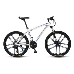 MQJ Bicicleta MQJ 26 '' Bicicleta de Montaña de Acero 27 Velocidades con Freno de Disco Dual Adecuado para Hombres Y Mujeres Que Los Entusiastas Del Ciclismo / Azul / 27 Velocidad