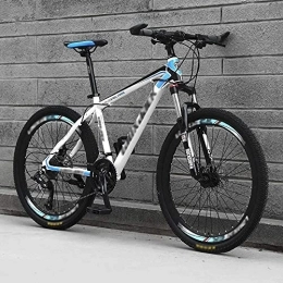 MQJ Bicicletas de montaña MQJ Bicicletas de Montaña de Hardtail 21 / 24 / 27 / 30-Speed ​​Bike para Adultos, M de Suspensión Completo de Aluminio Ligero, Tenedor de Suspensión, Freno de Disco, B ~ 26 Pulgadas, 21 Velocidad