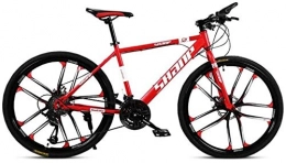 LAZNG Bicicleta MTB de montaña for adultos bicicletas de 26 pulgadas de doble freno de disco de una rueda 30 bicicletas de velocidad fuera de la carretera velocidad de la bicicleta de los hombres for una trayectoria,