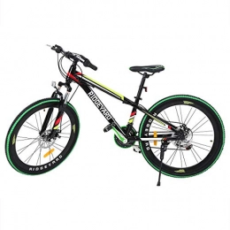 MuGuang 26 Pulgadas de 7 velocidades de Bicicleta MTB Frenos de Disco de Bicicleta de Montaa Unisex para Adulto Mountain Bike (Negro + Verde)