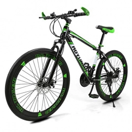 MYMGG Bicicletas de montaña MYMGG Bicicleta De Montaa para Hombres Y Mujeres. Freno De Doble Disco De 21 Velocidades (24 Velocidades, 27 Velocidades). Bicicleta para Adultos, Green, 24speed