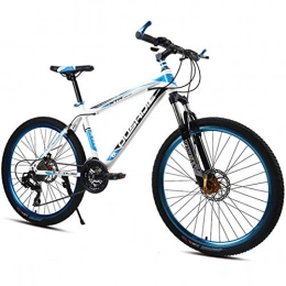 MYMGG Bicicletas de montaña MYMGG Bicicletas De Montaa para Hombres Y Mujeres Transmisin De 21 Velocidades (24, 27) Freno De Disco Doble Cubo De Cojinete Palin Bicicleta Adulta, Blue, 27speed