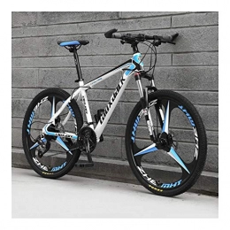 NOLOGO Bicicletas de montaña Nologo Bicicletas de montaña adulto Crosscountry hombre mujer bicicleta bicicleta bicicleta estudiante casual, color Blanco y azul, tamaño 21speed26inches