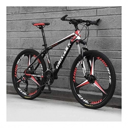 NOLOGO Bicicleta Nologo Bicicletas de montaña adulto Crosscountry hombre mujer bicicleta bicicleta bicicleta estudiante casual, color negro / rojo, tamao 21speed24inches