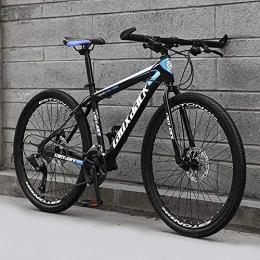 NOLOGO Bicicleta Nologo Bicicletas de montaña adulto Crosscountry hombre mujer bicicleta bicicleta bicicleta estudiante casual, color Negro y azul., tamaño 21speed24inches