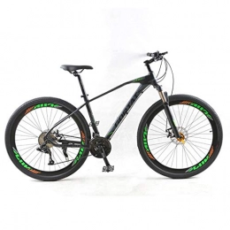 Pakopjxnx Bicicletas de montaña Pakopjxnx Mountain Bike Aluminum Alloy Bicycle MTB Road Bike Variable Speed Dual, Black Green