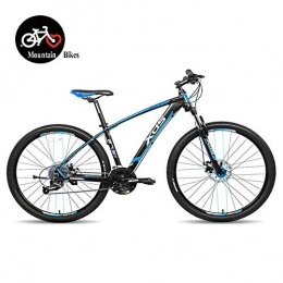 QMMD Bicicleta QMMD 27.5 Pulgadas Bicicleta Montaña, 27 Velocidades Bicicleta, Adulto Hard Tail Bicicleta, Cuadro Aluminio, Hombres Doble Freno Disco Bicicleta de Montaña, 17.5 Inch Blue, 27 Speed