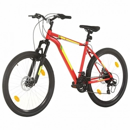 Qnotici Bicicleta Qnotici Bicicleta de montaña 27.5 Pulgadas Ruedas Tren de transmisión de 21 velocidades, Altura del Cuadro 42 cm, Rojo