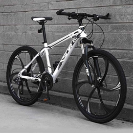 QZ Bicicleta QZ Adulto Bicicleta de montaña, Ligero Actualiza Alta de Acero al Carbono Frame Bicicletas Motos de Nieve, Doble Disco de Freno de Bicicletas Playa, 26 Pulgadas Ruedas (Color : E, Size : 27 Speed)