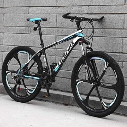 QZ Bicicleta QZ Las bicicletas de montaña rgida, estructura ligera de acero al carbono de alta MBT for bicicleta con amortiguador de impacto frontal Tenedor Y doble freno de disco, tamao: 26 pulgadas 21 velocida