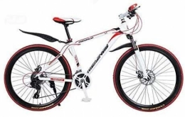 QZ Bicicleta QZ Rgida Bicicleta de montaña, PVC y Todos los Pedales de Aluminio, Marco de Acero de Alto Carbono y aleacin de Aluminio, Doble Freno de Disco, 26 Pulgadas Ruedas (Color : A, Size : 27 Speed)
