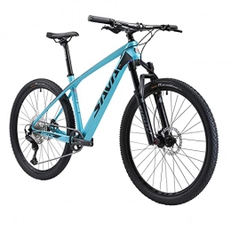 SAVADECK Bicicleta SAVADECK DECK6.0 Bicicleta de Montaña Carbono Ultraligera MTB de 27.5 / 29 Pulgadas con Cola rígida Completa con neumáticos Shimano DEORE M6000 Gpuppreset de 30 velocidades (Azul, 29 * 21)
