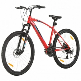 tidyard Bicicleta Tidyard Bicicleta de Montaña 21 Velocidades 29 Pulgadas Rueda 48 cm Bicicleta Montaña para Adulto Rojo