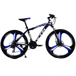 Wangkai Bicicletas de montaña Wangkai Bicicleta Montaña Frenos de Doble Disco de Acero al Carbono de Alta Bicicleta de Montaña Que Amortiguan Todo Terreno Cambios Flexibles, Blue