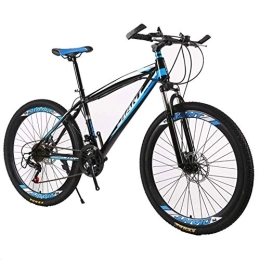 WDLY Variable Speed ​​Bicicleta Bicicleta De Montaña 24/26 Pulgadas Frenos De Bicicletas De Montaña Y Dual Frontal Posterior Hijos Adultos Hombres Y De Mujeres De Bicicletas,Azul,24inch