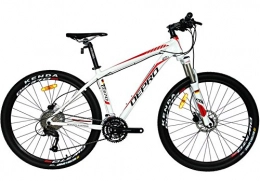 West Biking Bicicletas de montaña West bicicleta 27, 5"para hombre y mujer para bicicleta de montaña Shimano M3709S MTB bicicleta D370, White-red