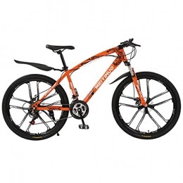 WGYDREAM Bicicletas de montaña WGYDREAM Bicicleta Montaña MTB MTB 21 / 24 / 27 Acero Marco de una Velocidad de 26 Pulgadas Ruedas de radios de Doble suspensión de la Bici Bicicleta de Montaña (Color : Orange, Size : 27 Shimano Speed)