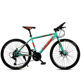 WJSW Bicicletas de montaña WJSW Bicicleta de montaña con Ruedas de 26 Pulgadas para Adultos - Commuter City Hardtail Bike Sports Leisure (Color: Verde, Tamao: 27 velocidades)
