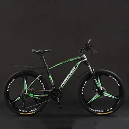 WLWLEO Bicicleta WLWLEO Bicicleta de montaña para Hombre de 26 Pulgadas Bicicletas de montaña con suspensión Total Estructura de Acero con Alto Contenido de Carbono 150 kg de Carga, Bicicleta híbrida, C, 26" 27 Speed