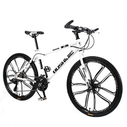 WND Bicicletas de montaña WND Mountain Bike Bicycle 26 Inch 24 Speed 10 Knife Students Adult Student Man and Woman Multicolor, White, 155-185cm