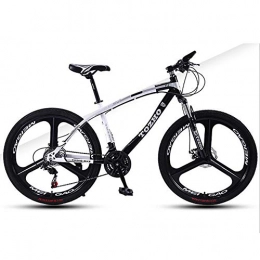 WXX Bicicleta WXX 26 Bicicletas de montaña de Acero al Carbono Pulgadas con la suspensin Delantera del Asiento Ajustable Fat Tire Duro Cola Doble Amortiguador de Bicicletas de montaña de la Ciudad, Negro, 24 Speed