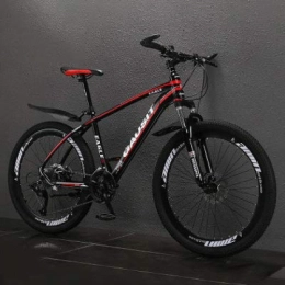 Xiaoplay Montaa Adultos Bicicletas de 27 velocidades Outroad Bicicleta de la aleacin de Choque suspensin de Aceite de Frenos Montaa de Bicicletas Todo Terreno (Rojo, 24 Pulgadas)