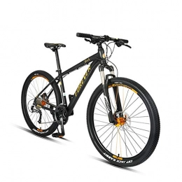 XUE Bicicleta Xue MTB 27 Velocidad 27.5" Bicicletas para Adultos con Las Bicicletas de aleacin de Aluminio Frenos Cuadro de Carretera, Amarillo