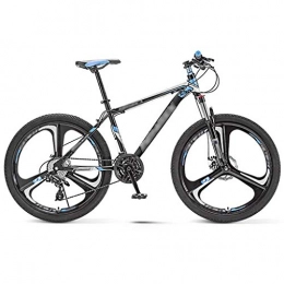 YXFYXF Bicicleta YXFYXF Bicicleta de montaña de suspensión Doble de suspensión, Bicicletas de montaña de 30 velocidades, Bicicleta de Carretera Ajustable de 30 velocidades, 3 Cuchillo (Color : Blue, Size : 24 Inches)