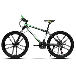 ZJBKX Bicicletas de montaña ZJBKX Bicicleta de montaña masculina y femenina adulta de 24 pulgadas, doble freno de disco de velocidad variable de una rueda para estudiantes todoterreno