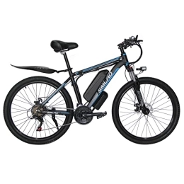 AA100 Electric Mountain Bike 26" Adult Electric Mountain Bike 21 Speed Detachable 48V13A Lithium Battery / Adult Outdoor Booster Power Sports / Fast Off-Road Mountain Bike 1000W Dual Disc Motor