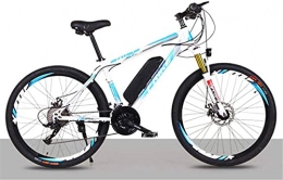 CCLLA Electric Mountain Bike 26" All Terrain Shockproof Ebike, Electric Mountain Bike 250W Off-Road Bicycle for Adults, with 36V 10Ah Removable Lithium-Ion Battery for Men And Women (Color : Natural)