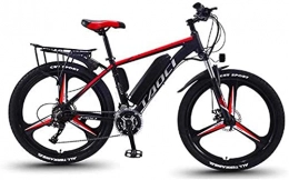 CCLLA Bike 26'' Electric Mountain Bike with Removable Large Capacity Lithium-Ion Battery (36V 350W 8Ah) Dual Disc Brakes for Outdoor Cycling Travel Work Out (Color : Black Red, Size : 21 Speed)