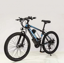 SHJR Electric Mountain Bike 26 Inch Adult Mens Electric Mountain Bike, 48V Lithium Battery City Mountain Electric Bicycle, High-Carbon Steel Suspension E-Bikes, B