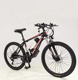 SHJR Electric Mountain Bike 26 Inch Adult Mens Electric Mountain Bike, 48V Lithium Battery City Mountain Electric Bicycle, High-Carbon Steel Suspension E-Bikes, C